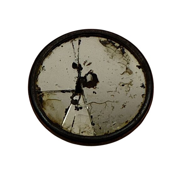 Vintage Horlick’s Malted Milk Pocket Mirror Tin Litho Girl Cow Dairy Ad 1900s - Picture 3 of 6